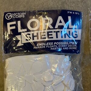 White Floral Sheeting